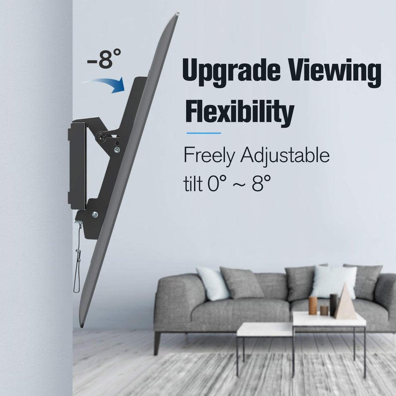 Mounting Dream TV Wall Mount for 37-70 Inch Flat Screen TV - Tilting, Low Profile Space Saving - Max VESA 600 x 400, 132lbs MD2868-LK - Image 2